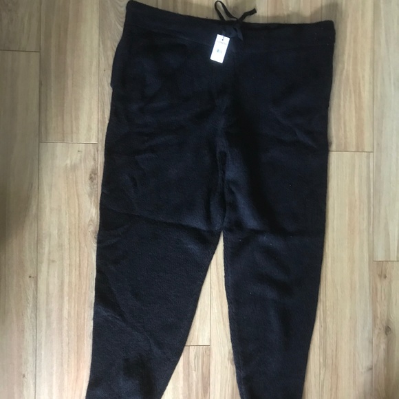 NWT EXPRESS BLACK COZY JOGGERS XL - Picture 1 of 2